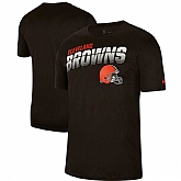 Cleveland Browns Nike Sideline Line of Scrimmage Legend Performance T-Shirt Brown,baseball caps,new era cap wholesale,wholesale hats